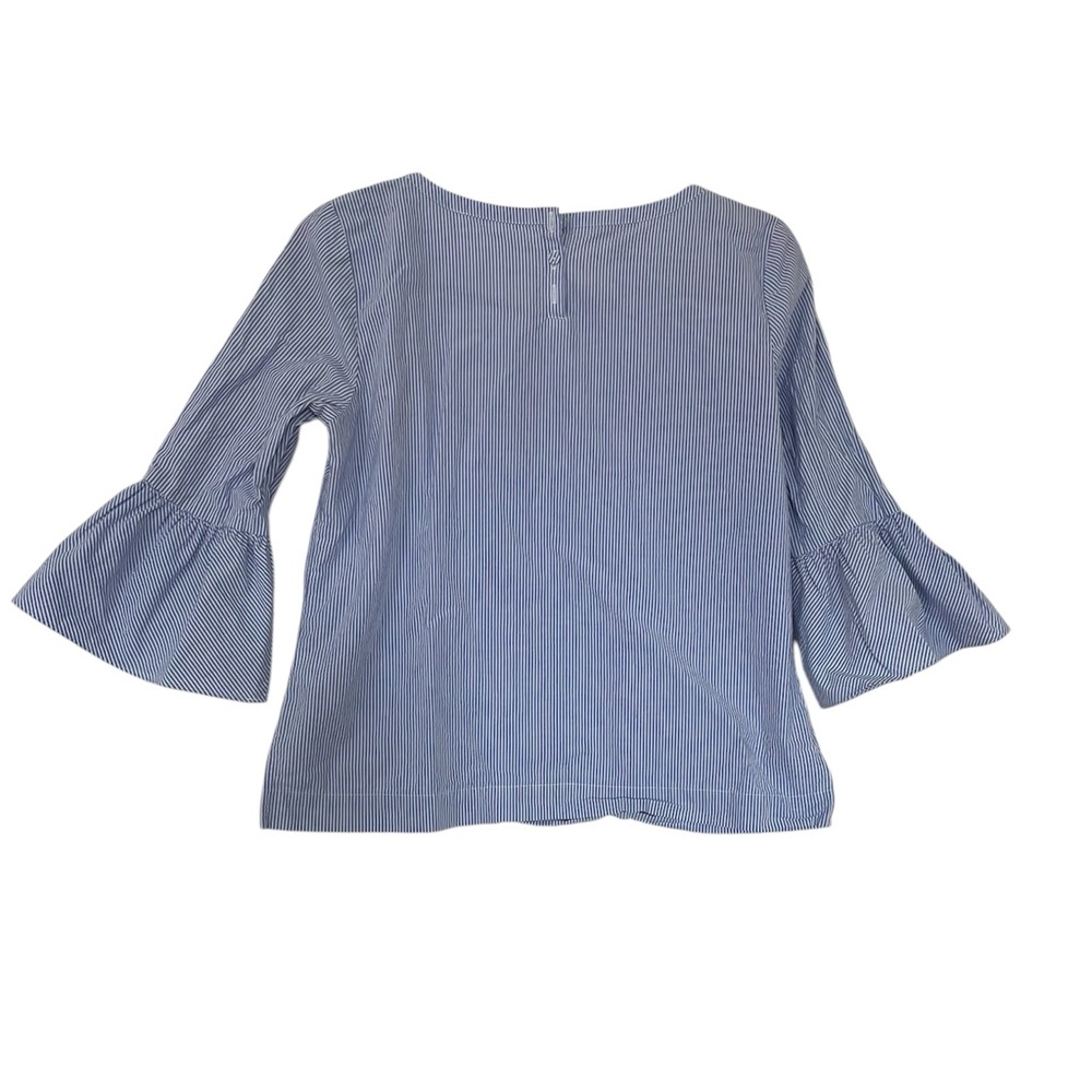 Talbots top pinstriped embroidered woman’s S Petite - Picture 2 of 6